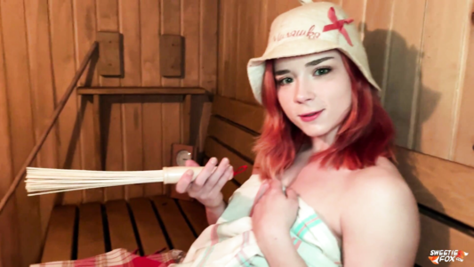 Приехала в гости к сводному брату и потрахалась с ним в русской баньке!