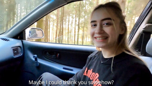 Опаздывала к бабушке и решила воспользоваться автостопом!